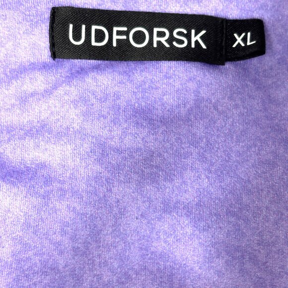 Hawaiian Style Purple Floral MuMu Dress Robe UDFORSK  XL EUC - Picture 6 of 9